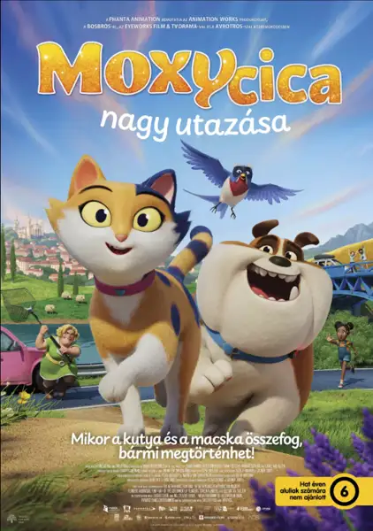 Moxy cica nagy utazása - Cicasimogatás plakát